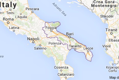 Puglia Google Map 
